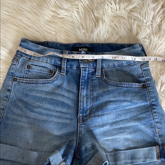Aero bundle lot set of two Jean short shorts light and medium Wash high waisted - Picture 9 of 16